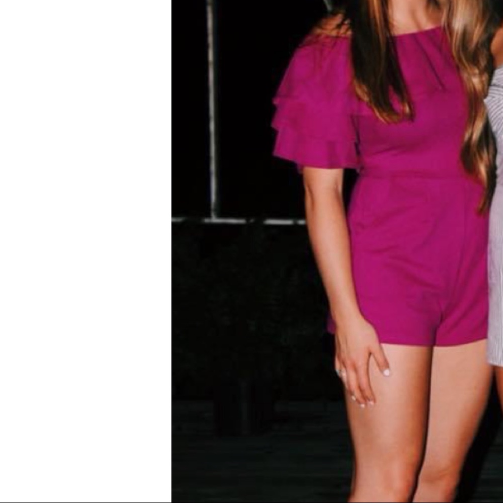 She + Sky Pink Romper
